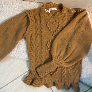 NWt Chicwish Heart Sweater. Lots of heart details. Size M.